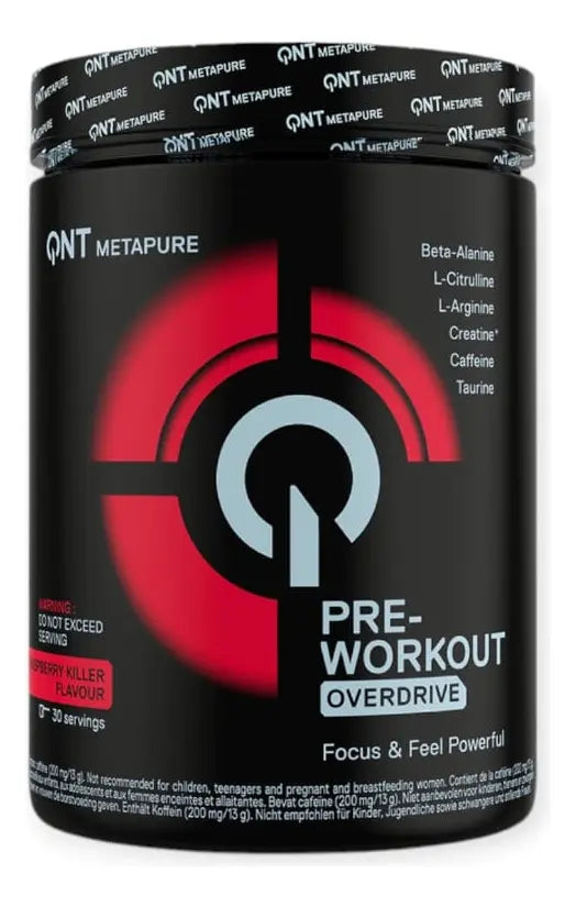 QNT Pre-Workout Metapure Overdrive 390 Grs (Sabores)