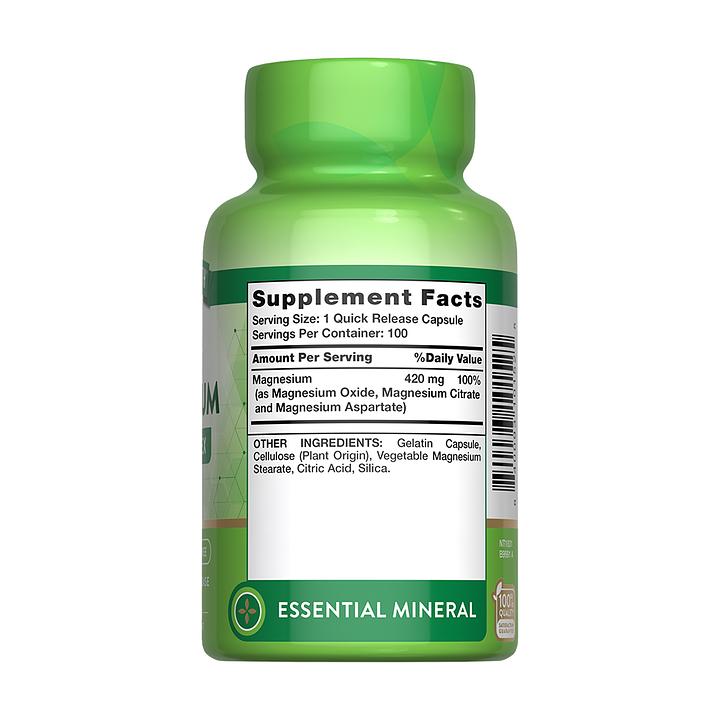 Nature's Truth Complejo Triple Magnesio 100 cápsulas