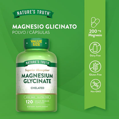 Nature's Truth Magnesio Glicinato 665mg