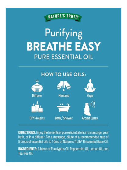 Nature's Truth Pure Breathe Easy Aceite Esencial 15ml