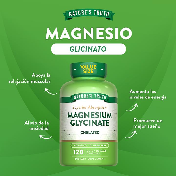 Nature's Truth Magnesio Glicinato 665mg
