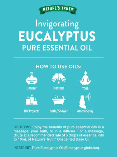 Nature's Truth Pure Eucalyptus Aceite Esencial 15ml