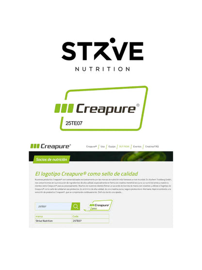 Strive Creapure - Creatina Monohidratada 300 g