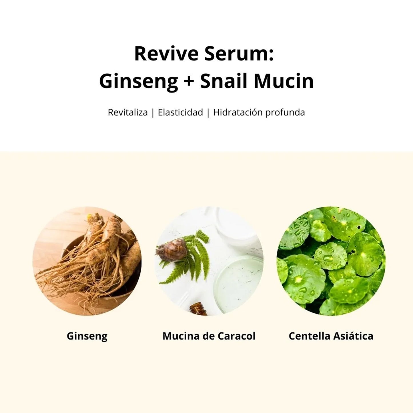 BEAUTY OF JOSEON Revive Serum Ginseng + Snail Mucin (2 tamaños)