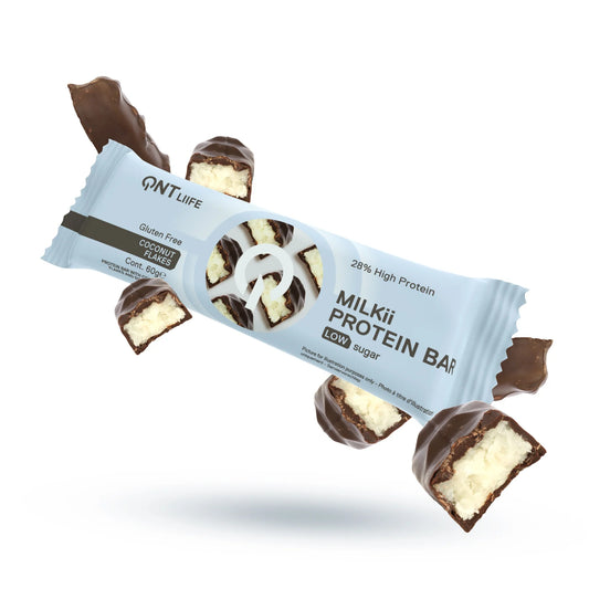 QNT Caja de 12 Barras de Proteína Milkii Protein Bar 12x60 grs