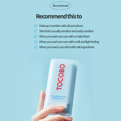TOCOBO Cotton Soft Sun Stick SPF50+ / PA++++