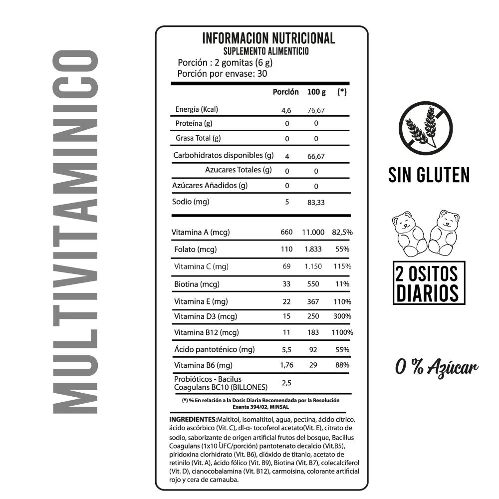 Perfect Bear Multivitamínico + Probiótico